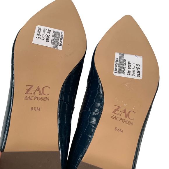 ZAC ZAC POSEN Nayeli Loafer Flat Prussian Blue 6.5 NWT - Picture 7 of 13